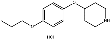 4-(4-Propoxyphenoxy)piperidine hydrochloride Struktur