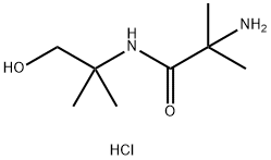 2-Amino-N-(2-hydroxy-1,1-dimethylethyl)-2-methylpropanamide hydrochloride Struktur