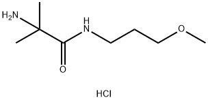 2-Amino-N-(3-methoxypropyl)-2-methylpropanamidehydrochloride Struktur