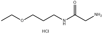 2-Amino-N-(3-ethoxypropyl)acetamide hydrochloride Struktur