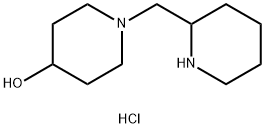 1-(2-Piperidinylmethyl)-4-piperidinoldihydrochloride Struktur