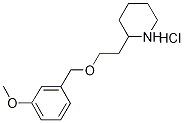 2-{2-[(3-Methoxybenzyl)oxy]ethyl}piperidinehydrochloride Struktur