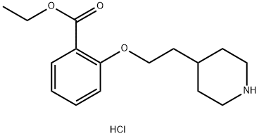 Ethyl 2-[2-(4-piperidinyl)ethoxy]benzoatehydrochloride Struktur