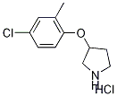 3-(4-Chloro-2-methylphenoxy)pyrrolidinehydrochloride Struktur