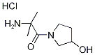 2-Amino-1-(3-hydroxy-1-pyrrolidinyl)-2-methyl-1-propanone hydrochloride Struktur