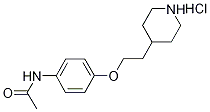 N-{4-[2-(4-Piperidinyl)ethoxy]phenyl}acetamidehydrochloride Struktur