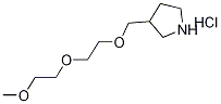 3-{[2-(2-Methoxyethoxy)ethoxy]methyl}pyrrolidinehydrochloride Struktur