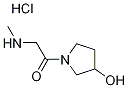 1-(3-Hydroxy-1-pyrrolidinyl)-2-(methylamino)-1-ethanone hydrochloride Struktur