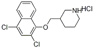 2,4-Dichloro-1-naphthyl 3-piperidinylmethyl etherhydrochloride Struktur