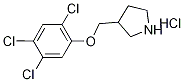 3-[(2,4,5-Trichlorophenoxy)methyl]pyrrolidinehydrochloride Struktur