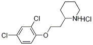 2-[2-(2,4-Dichlorophenoxy)ethyl]piperidinehydrochloride Struktur