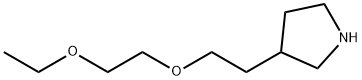 3-[2-(2-Ethoxyethoxy)ethyl]pyrrolidine Struktur