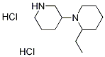 3-(2-Ethyl-1-piperidinyl)piperidinedihydrochloride Struktur