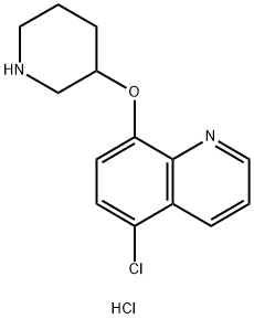 5-Chloro-8-quinolinyl 3-piperidinyl etherhydrochloride Struktur