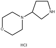 Morpholine, 4-(3-pyrrolidinyl)-, hydrochloride (1:2) Struktur