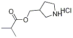 3-Pyrrolidinylmethyl 2-methylpropanoatehydrochloride Struktur