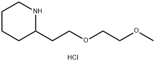 2-[2-(2-Methoxyethoxy)ethyl]piperidinehydrochloride Struktur