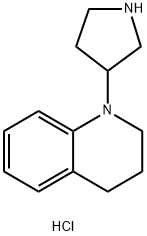 1-(3-Pyrrolidinyl)-1,2,3,4-tetrahydroquinolinedihydrochloride Struktur