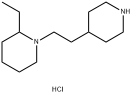 2-Ethyl-1-[2-(4-piperidinyl)ethyl]piperidinedihydrochloride Struktur