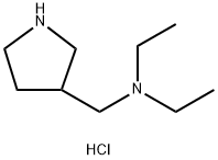 N-Ethyl-N-(3-pyrrolidinylmethyl)-1-ethanaminedihydrochloride Struktur