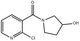 (2-Chloro-3-pyridinyl)(3-hydroxy-1-pyrrolidinyl)-methanone Struktur