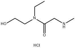 N-Ethyl-N-(2-hydroxyethyl)-2-(methylamino)-acetamide hydrochloride Struktur