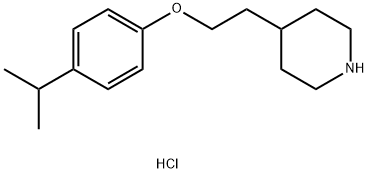 4-[2-(4-Isopropylphenoxy)ethyl]piperidinehydrochloride Struktur