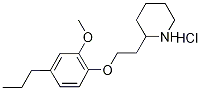 2-[2-(2-Methoxy-4-propylphenoxy)ethyl]piperidinehydrochloride Struktur