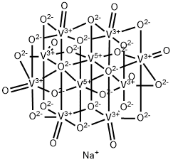 hexasodium decavanadium octacosaoxide  Struktur