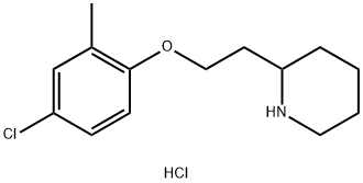 2-[2-(4-Chloro-2-methylphenoxy)ethyl]piperidinehydrochloride Struktur