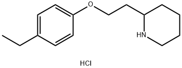 2-[2-(4-Ethylphenoxy)ethyl]piperidinehydrochloride Struktur