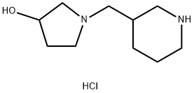 1-(3-Piperidinylmethyl)-3-pyrrolidinoldihydrochloride Struktur