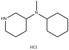 N-Cyclohexyl-N-methyl-3-piperidinaminedihydrochloride Struktur