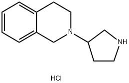 2-(3-Pyrrolidinyl)-1,2,3,4-tetrahydroisoquinolinedihydrochloride Struktur