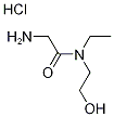 2-Amino-N-ethyl-N-(2-hydroxyethyl)acetamidehydrochloride Struktur