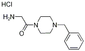 2-Amino-1-(4-benzyl-1-piperazinyl)-1-ethanonehydrochloride Struktur