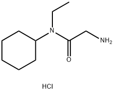 2-Amino-N-cyclohexyl-N-ethylacetamidehydrochloride Struktur