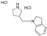 1-(3-Pyrrolidinylmethyl)indoline dihydrochloride Struktur