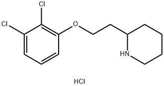 2-[2-(2,3-Dichlorophenoxy)ethyl]piperidinehydrochloride Struktur