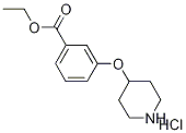 Ethyl 3-(4-piperidinyloxy)benzoate hydrochloride Struktur