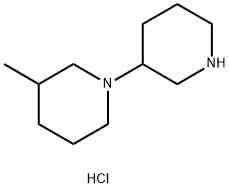 3-(3-Methyl-1-piperidinyl)piperidinedihydrochloride Struktur