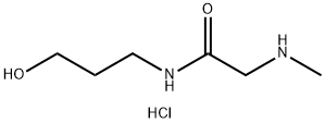 N-(3-Hydroxypropyl)-2-(methylamino)acetamidehydrochloride Struktur