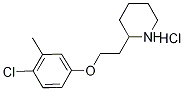 2-[2-(4-Chloro-3-methylphenoxy)ethyl]piperidinehydrochloride Struktur