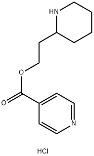 2-(2-Piperidinyl)ethyl isonicotinate hydrochloride Struktur