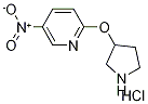 5-Nitro-2-pyridinyl 3-pyrrolidinyl etherhydrochloride Struktur