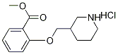 Methyl 2-(3-piperidinylmethoxy)benzoatehydrochloride Struktur