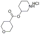 3-Piperidinyl tetrahydro-2H-pyran-4-carboxylatehydrochloride Struktur