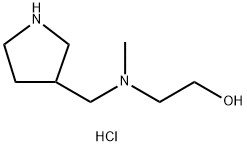 2-[Methyl(3-pyrrolidinylmethyl)amino]-1-ethanoldihydrochloride Struktur