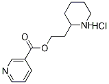 2-(2-Piperidinyl)ethyl nicotinate hydrochloride Struktur