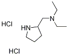 N-Ethyl-N-(2-pyrrolidinylmethyl)-1-ethanaminedihydrochloride Struktur